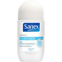 Hipercor  SANEX desodorante roll-on Dermo Tolerance 24h anti-transpira