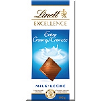 Hipercor  LINDT EXCELLENCE chocolate con leche extra cremoso tableta 1