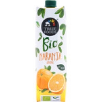 Hipercor  TRUE FOODS Bio zumo de naranja ecológico con ágave envase 1 