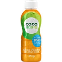 Hipercor  COCO FUZION 100 agua de coco natural sabor mango botella 33 