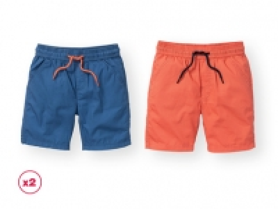 Lidl  Lupilu® Pantalones cortos niños colores vivos pack 2 100% 