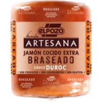 Hipercor  ELPOZO Artesana jamón cocido extra braseado cruce Duroc