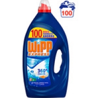 Hipercor  WIPP EXPRESS detergente máquina líquido gel azul botella 100