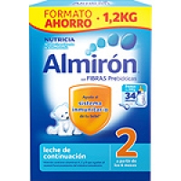 Hipercor  ALMIRON 2 Continuación leche en polvo con fibras prebióticas