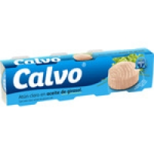 CALVO atun claro en aceite de girasol pack 4 lata 52 g neto