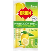 Hipercor  ORION pinza antipolillas protección total perfume limón bols