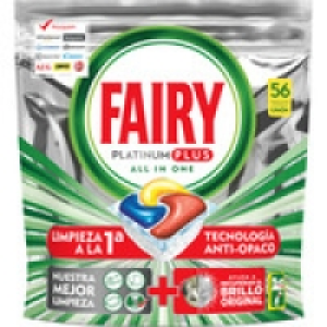 Hipercor  FAIRY detergente lavavajillas Platinum Plus todo en 1 limón 