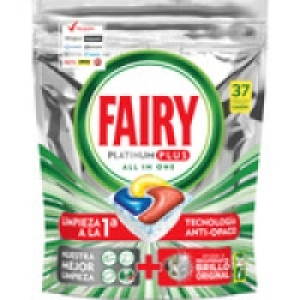 Hipercor  FAIRY detergente lavavajillas Platinum Plus todo en 1 limón 