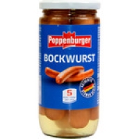 Hipercor  POPPENBURGER salchichas bockwurst 5 unidades frasco 200 g ne