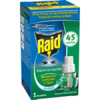 Hipercor  RAID insecticida volador eléctrico antimosquitos comunes y t