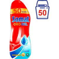 Hipercor  SOMAT detergente lavavajillas Oro gel Higiene con bicarbonat