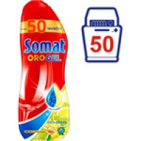 Hipercor  SOMAT detergente lavavajillas Oro gel Lima y Limón botella 5