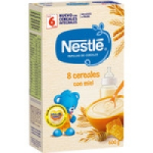 NESTLE papilla de 8 cereales con miel sin aceite de palma de