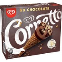 Hipercor  CORNETTO conos de helado de chocolate 6 unidades estuche 540