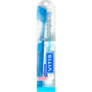VITIS Compact cepillo dental medio caja 1 unidad + regalo pa