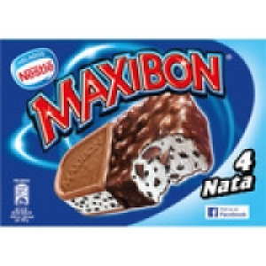 NESTLE MAXIBON Nata sándwich de helado de nata y trocitos de