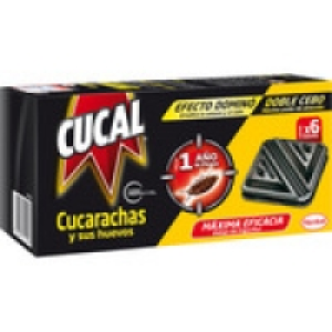 CUCAL trampa para cucarachas efecto dominó doble cebo estuch