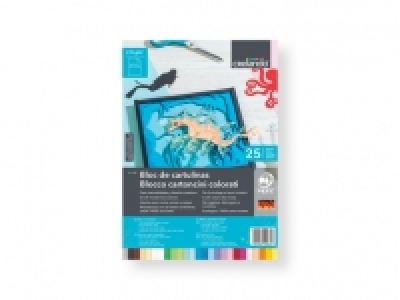 Lidl  Crelando® Bloc de papeles / cartulinas de colores