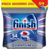 Hipercor  FINISH detergente lavavajillas Powerball Quantum Max bolsa 5