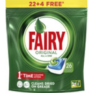 Hipercor  FAIRY detergente lavavajillas todo en 1 original envase 22 p