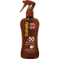 Hipercor  BABARIA aceite protector Coco FP-50 acelerador del bronceado