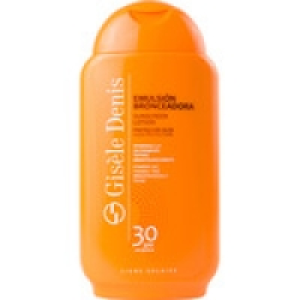 Hipercor  GISELE DENIS emulsión bronceadora FP-30 con vitaminas C y E 