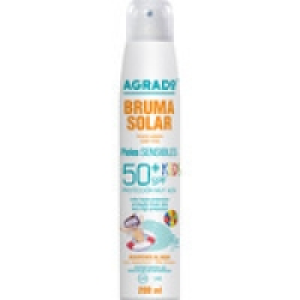 Hipercor  AGRADO Kids bruma solar pieles sensibles SPF-50+ resistente 