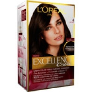 Hipercor  EXCELLENCE Creme tinte Castaño nº 4 crema color triple cuida