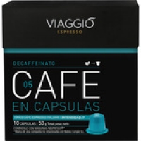 Hipercor  VIAGGIO Espresso Decaffeinato 05 café italiano intensidad 7 