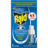 Hipercor  RAID insecticida volador eléctrico líquido antimosquitos com