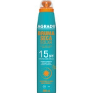 Hipercor  AGRADO bruma seca solar SPF-15 resistente al agua spray 200 