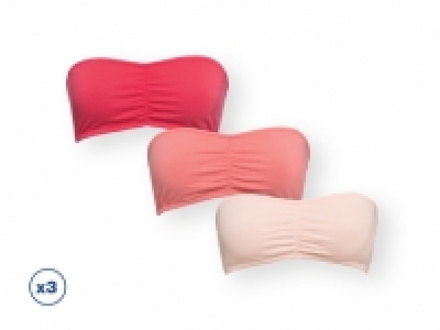 Lidl  Esmara® Lingerie Sujetadores bandeau pack 3