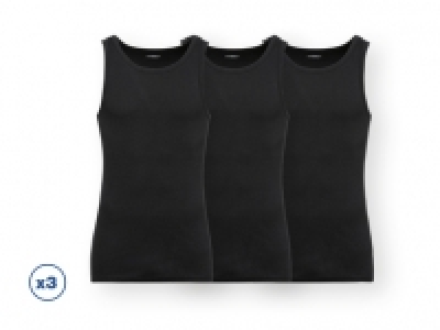 Lidl  Livergy® Camisetas sin mangas hombre 100% algodón pack 3