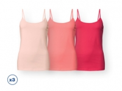 Lidl  Esmara® Lingerie Camiseta de tirantes mujer pack 3