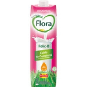 FLORA FOLIC B Desnatada bebida lactea de leche desnatada con