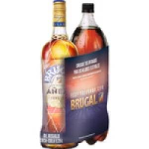 Hipercor  BRUGAL ron añejo superior dominicano botella 1 l con regalo 