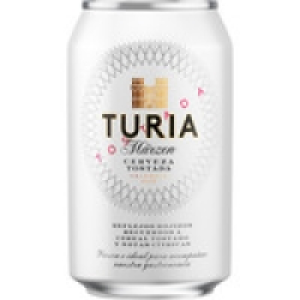 TURIA cerveza tostada de Valencia lata 33 cl 0.50 €