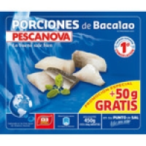 PESCANOVA porciones de bacalao en su punto de sal bolsa 450  3.69 €