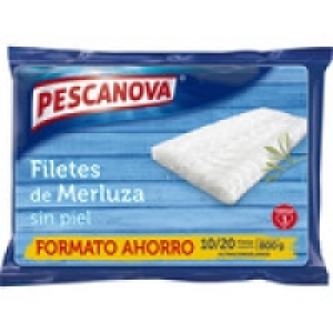 PESCANOVA filetes de merluza sin piel 10-20 piezas bolsa 800 8.44 €