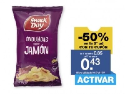 Snack Day® Patatas sabor jamón 0.85 €