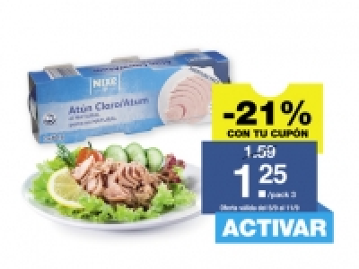 Nixe® Atún claro al natural 1.25 €