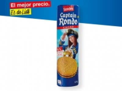 Sondey® Galletas Captain Rondo rellenas de chocolate 0.69 €