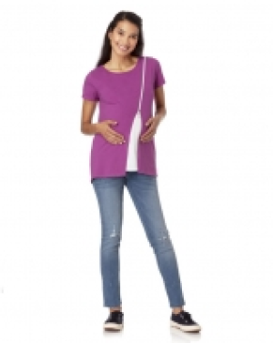 CAMISETA DE LACTANCIA CON PRÁCTICA CREMALLERA