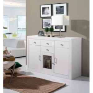 APARADOR 3PTAS. KYNUS BLCO 85x130x42CM