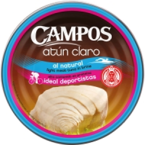 CAMPOS atún claro al natural lata 112 g neto escurrido 1.80 €