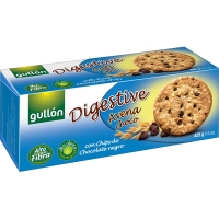 Hipercor  GULLON Digestive galletas con avena y chips de chocolate paq