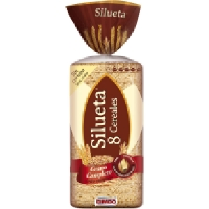 BIMBO Silueta pan de molde integral sin corteza 8 cereales b