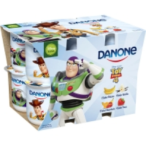 Hipercor  DANONE yogur sabores 4 fresa + 4 vainilla + 2 macedonia + 2 