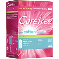 Hipercor  CAREFREE protege slips Cotton Transpirable Fresh caja 40 uni
