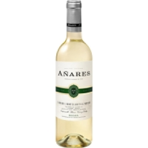 Hipercor  AÑARES vino blanco D.O.C. Rioja botella 75 cl